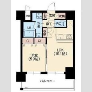 スプランディッド江坂駅前の物件間取画像