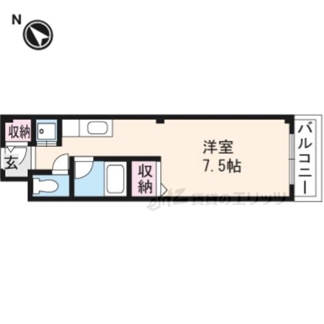 カースル安田の物件間取画像