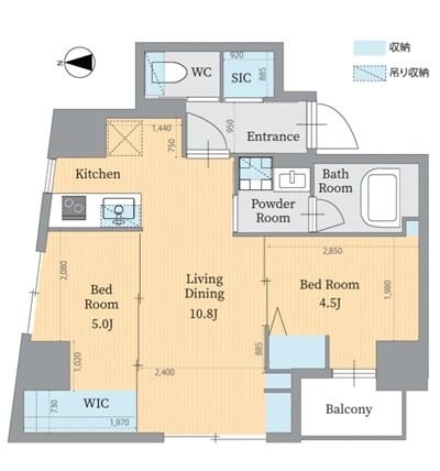 パークルール神田司町ロンドの物件間取画像