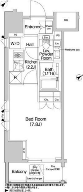 コンフォリア浅草橋の物件間取画像