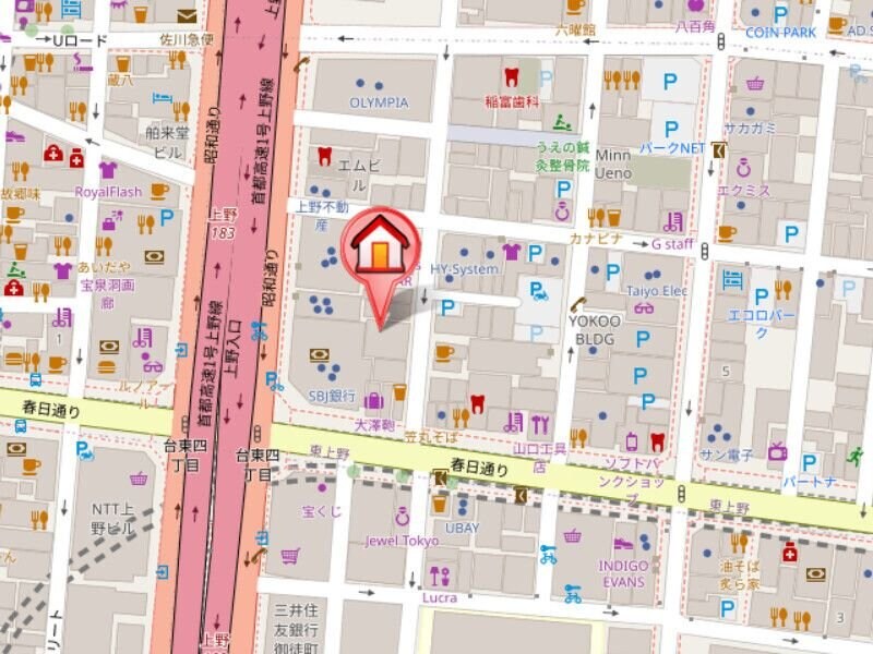 シーズンフラッツ上野御徒町の物件内観写真