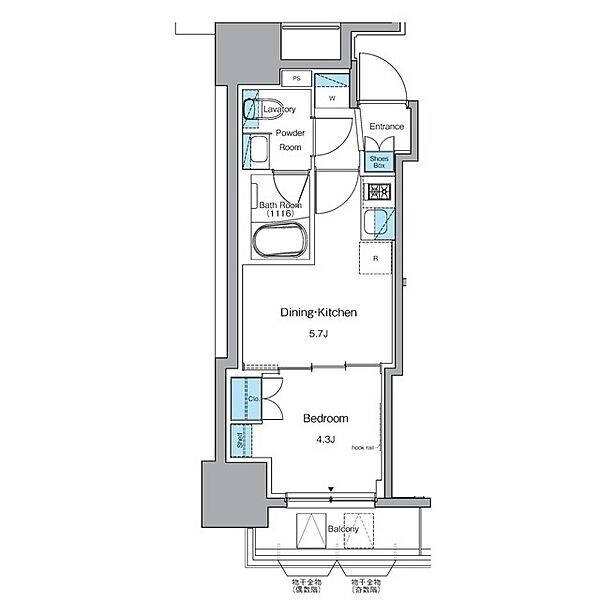 ルフォンプログレ秋葉原EASTの物件間取画像