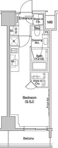 ザ・パークハビオ入谷の物件間取画像