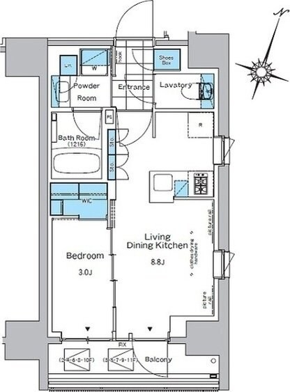 ルフォンプログレ神田プレミアの物件間取画像