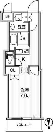 グランド神楽坂の物件間取画像