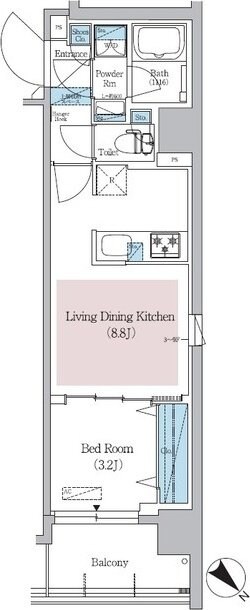 アーバネックス日本橋横山町の物件間取画像