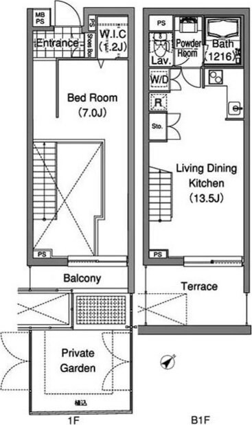 コンフォリア早稲田の物件間取画像