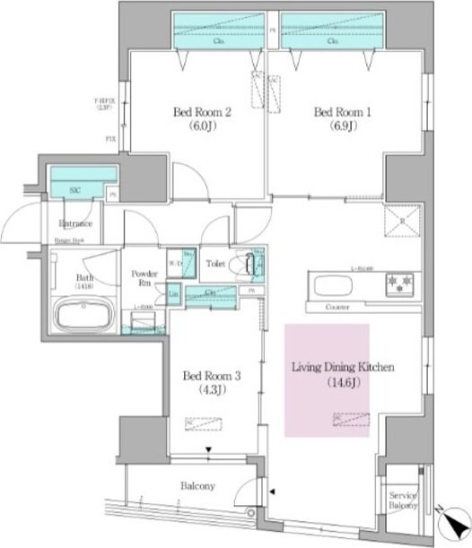 アーバネックス日本橋馬喰町IIの物件間取画像