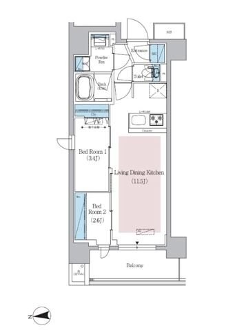 アーバネックス新御徒町駅前の物件間取画像
