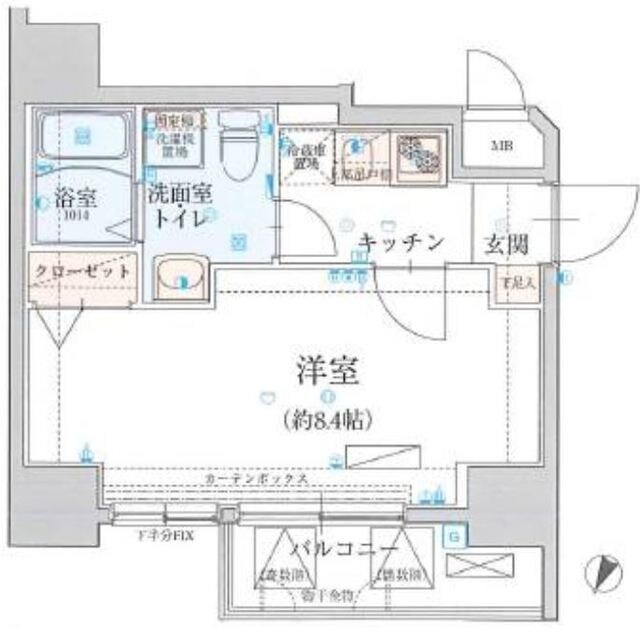 リヴシティ一番町の物件間取画像