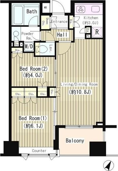 コクヨーレ日本橋の物件間取画像
