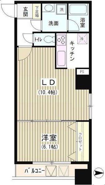 アクアコートの物件間取画像