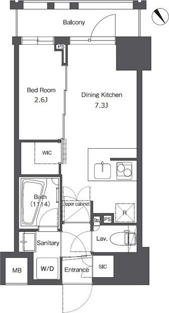 コンフォリア台東根岸の物件間取画像