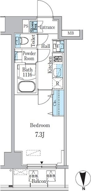 リビオメゾン両国ノースの物件間取画像