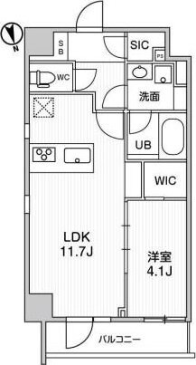 ALTERNA浅草の物件間取画像