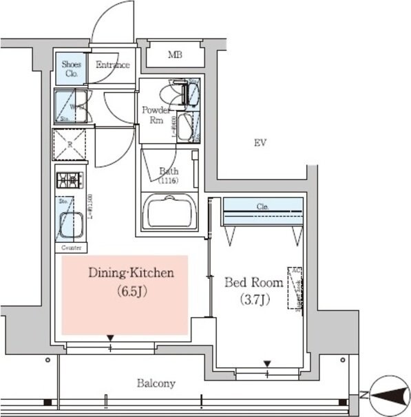 アーバネックス深川住吉IIの物件間取画像
