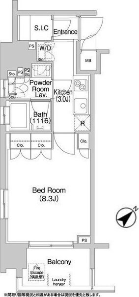 コンフォリア神楽坂DEUXの物件間取画像