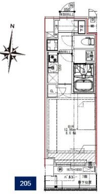 S-RESIDENCE錦糸町パークサイドの物件間取画像