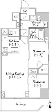 ASMACI MAISON両国IIの物件間取画像
