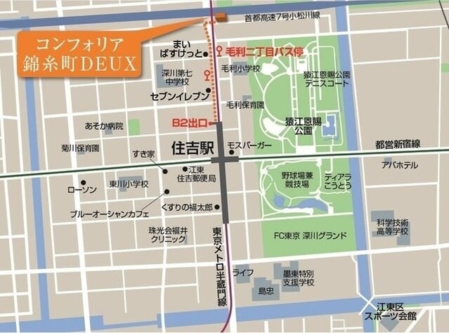 コンフォリア錦糸町ＤＥＵＸの物件内観写真