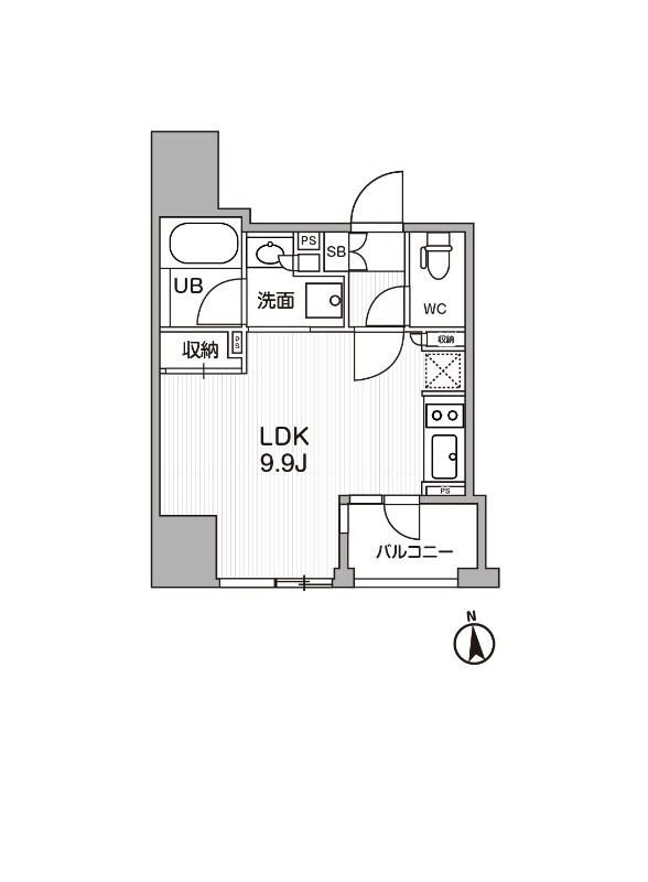 シーズンフラッツ新御徒町の物件間取画像