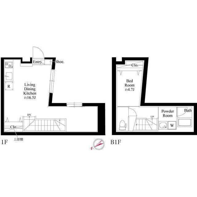 メゾンドエス（ＭＡＩＳＯＮ　ＤＥ　Ｓ）の物件間取画像
