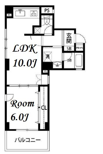 ルクレ日本橋蛎殻町の物件間取画像