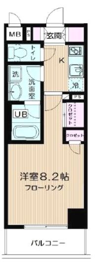 レクレドール豊洲の物件間取画像