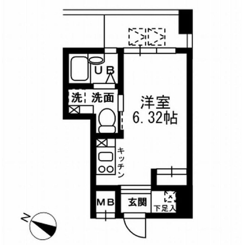 レジディア三越前の物件間取画像