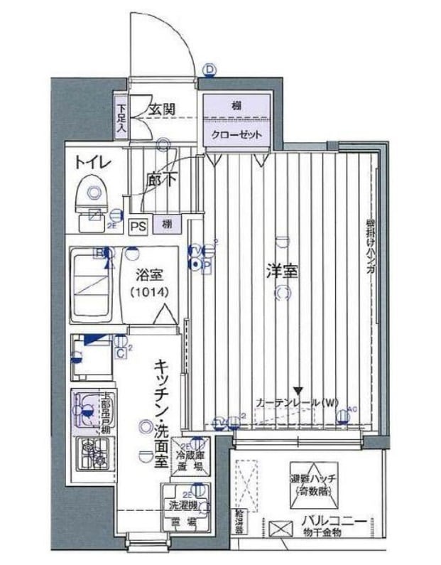 ヴァレッシア錦糸町シティの物件間取画像