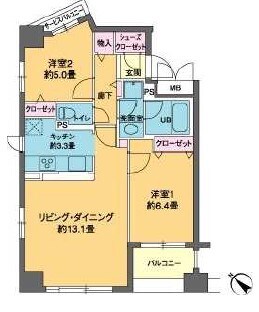 カスタリア茅場町の物件間取画像