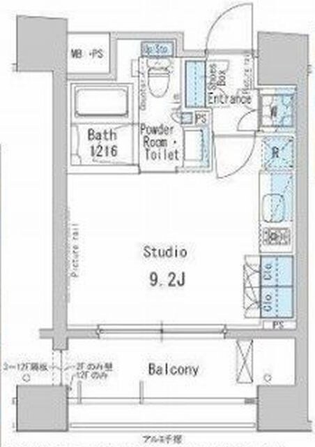 パークアクシス茅場町の物件間取画像