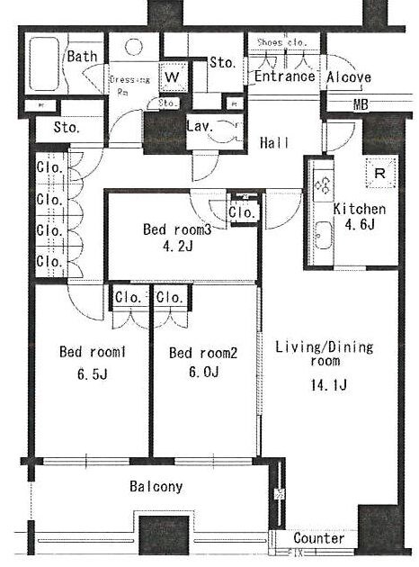 パークアクシス日本橋ステージの物件間取画像