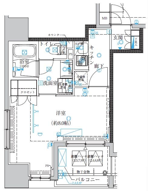 クレイシア日本橋水天宮前の物件間取画像