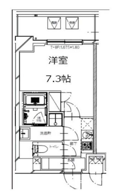 エスレジデンス月島（S-RESIDENCE月島）の物件間取画像