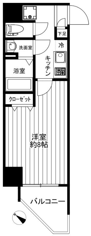 クリアルプレミア八丁堀（CREAL premier 八丁堀）の物件間取画像