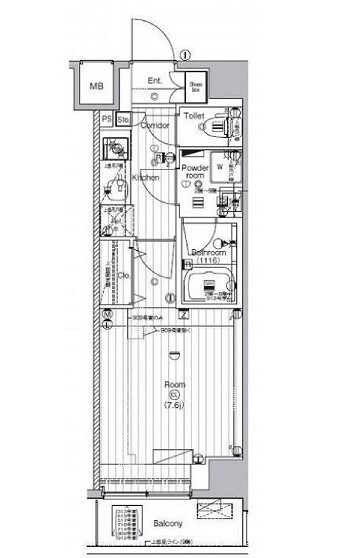 ザ・プレミアムキューブG潮見の物件間取画像