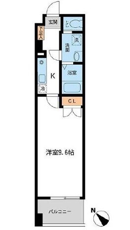 フィオーレ月島の物件間取画像