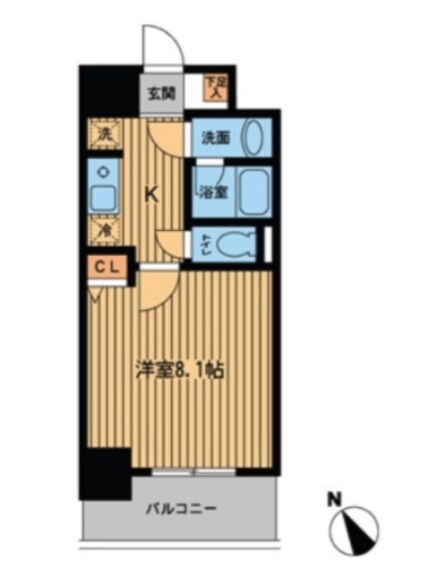 プライムアーバン門前仲町の物件間取画像