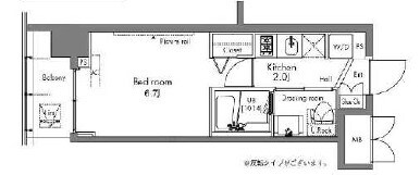 プラウドフラット隅田リバーサイドの物件間取画像