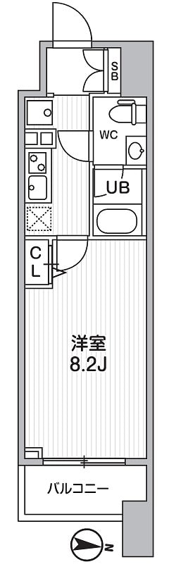 オルタナ亀戸（ALTERNA亀戸）の物件間取画像