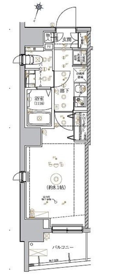 RELUXIA門前仲町（リルシア門前仲町）の物件間取画像