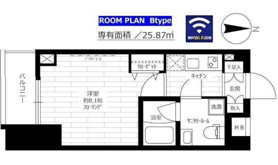 グランドコンシェルジュ亀戸の物件間取画像