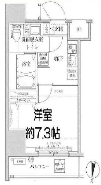 ルフレ深川イーストの物件間取画像