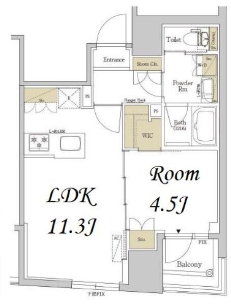 アーバネックス日本橋水天宮の物件間取画像