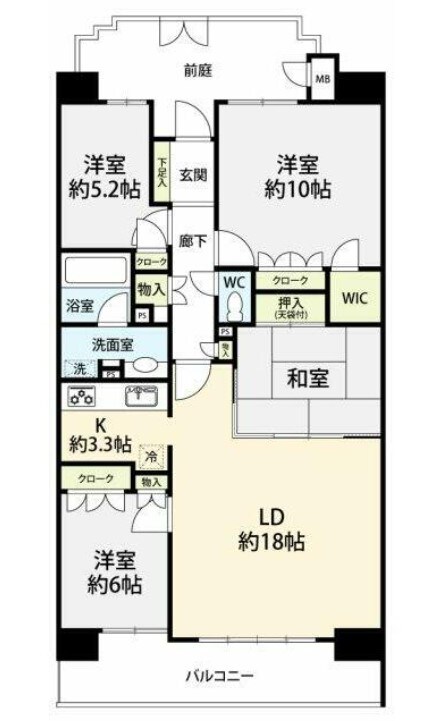 グランシティレイディアント東京イーストの物件間取画像