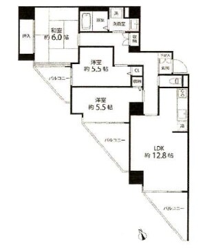 ティーズガーデン東陽町（T's garden 東陽町）の物件間取画像