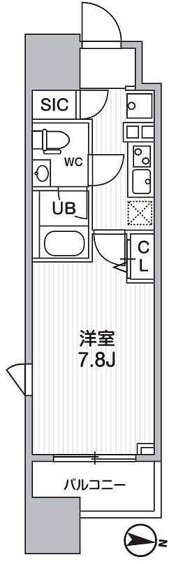 オルタナ亀戸（ALTERNA亀戸）の物件間取画像