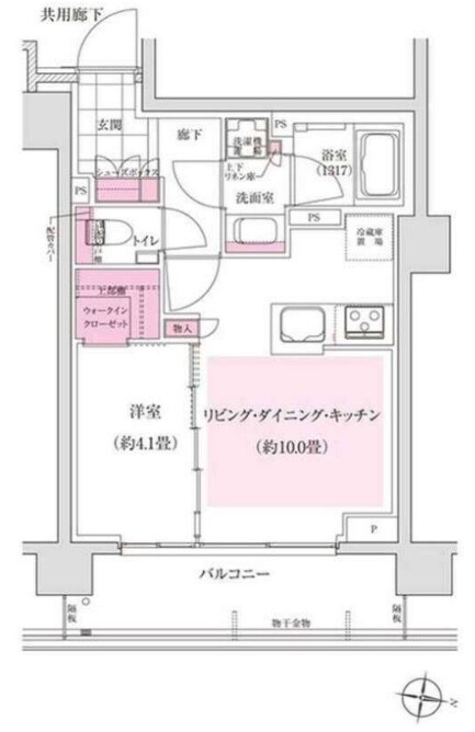 ディームス東陽町の物件間取画像