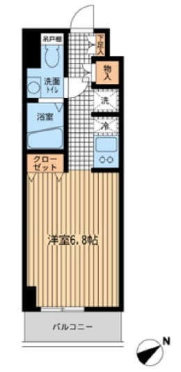 モノトーノ門前仲町の物件間取画像